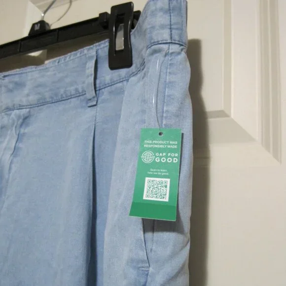 NWT  Gap Factory TENCEL™ Lyocell Easy Wide-Leg Trousers sz 14 - Picture 6 of 10